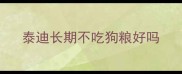 泰迪长期不吃狗粮好吗