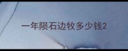 一年陨石边牧多少钱