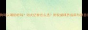 宠物狗可以喝奶粉吗幼犬奶粉怎么选附权威喂养指南与禁忌清单