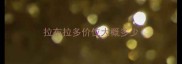 拉布拉多价位大概多少