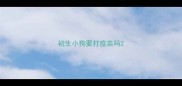 初生小狗要打疫苗吗