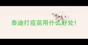 泰迪打疫苗用什么好处