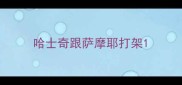 哈士奇跟萨摩耶打架