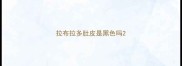 拉布拉多肚皮是黑色吗