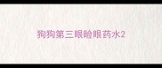 狗狗第三眼睑眼药水