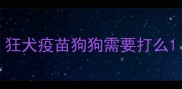 狂犬疫苗狗狗需要打么