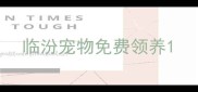 临汾宠物免费领养