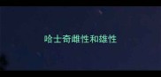 哈士奇雌性和雄性