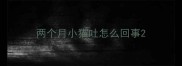 两个月小猫吐怎么回事
