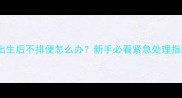 幼犬出生后不排便怎么办新手必看紧急处理指南