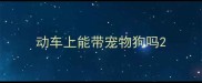 动车上能带宠物狗吗