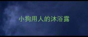 小狗用人的沐浴露